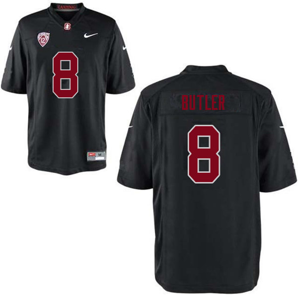 Men #8 Treyjohn Butler Stanford Cardinal College Football Jerseys Sale-Black